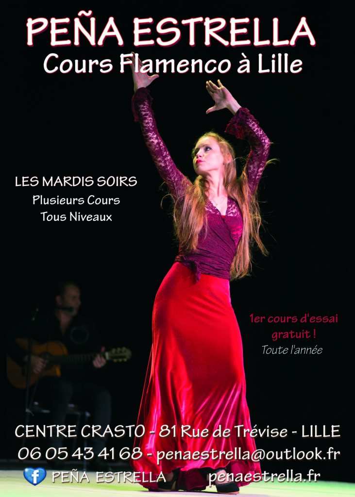 Flamenco lille danse cours Nord Pas de Calais Picardie Hauts de France Estrella