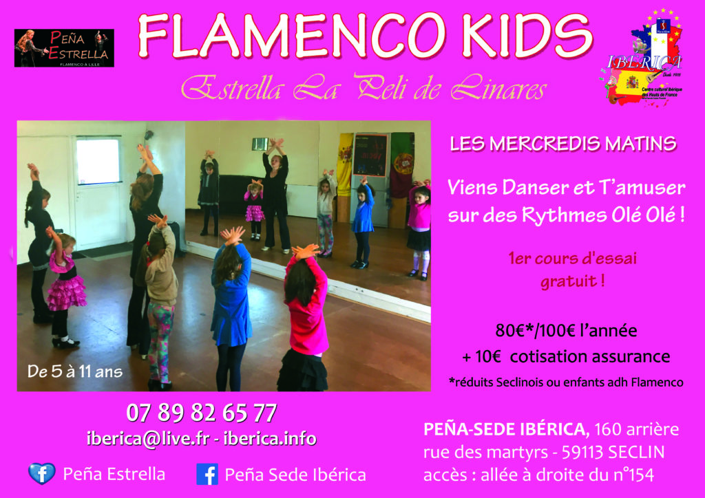 flamenco enfants lille Nord pas de Calais Picardie Hauts de FRance belgique FLAMENCOKIDS estrella