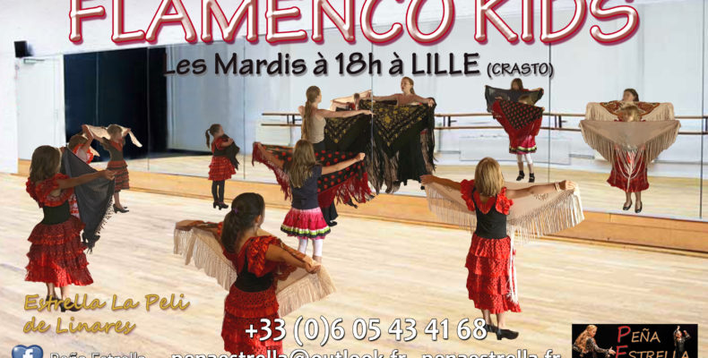danse enfants Lille Flamenco cours Nord Pas de Calais Picardie Hauts de France