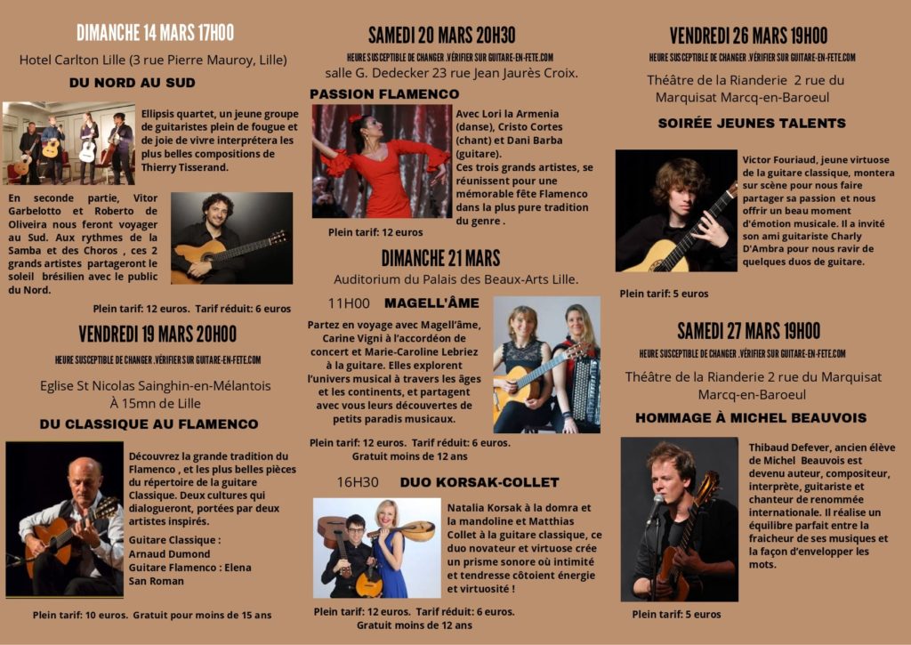 Flamenco Lille Peña Estrella partenaire Guitare en Fête