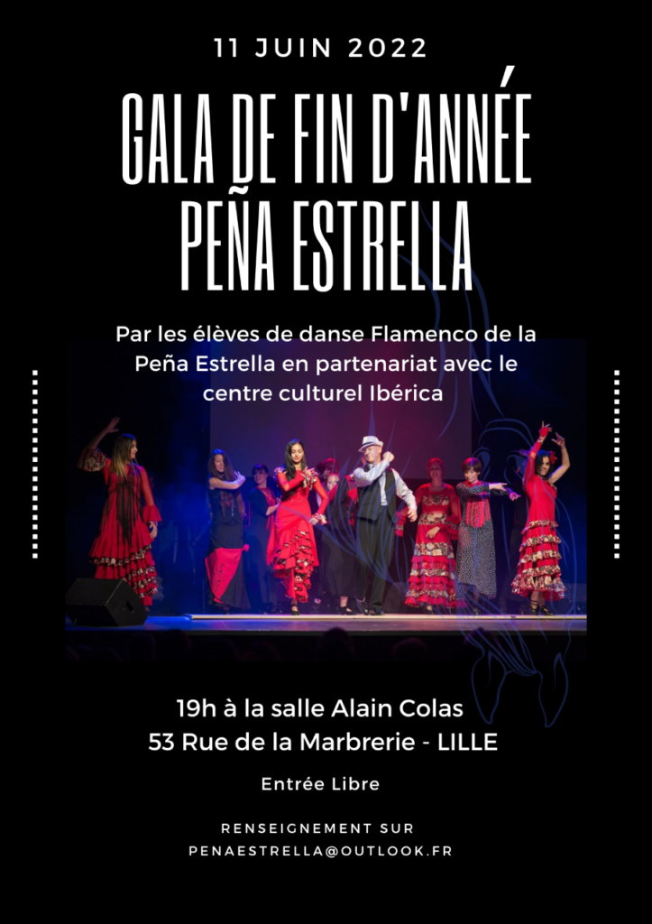 Flamenco Lille Gala spectacle école Peña Estrella