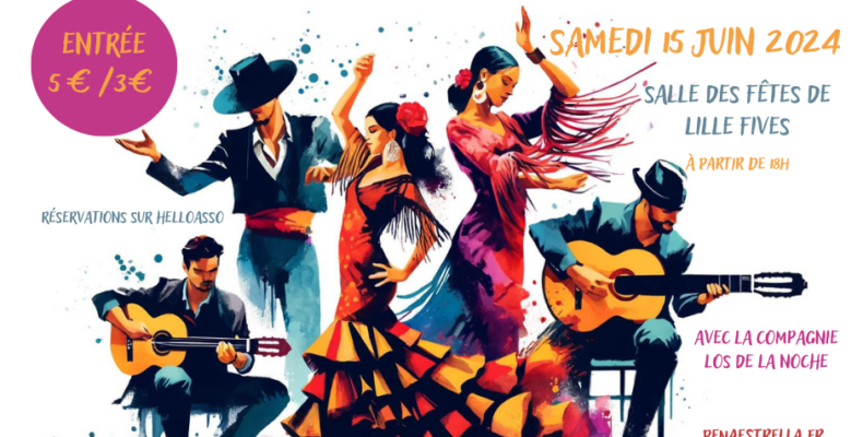 Flamenco Lille Nord pas de Calais Hauts de France école Groupe Danseuses Musiciens Guitaristes Cajon